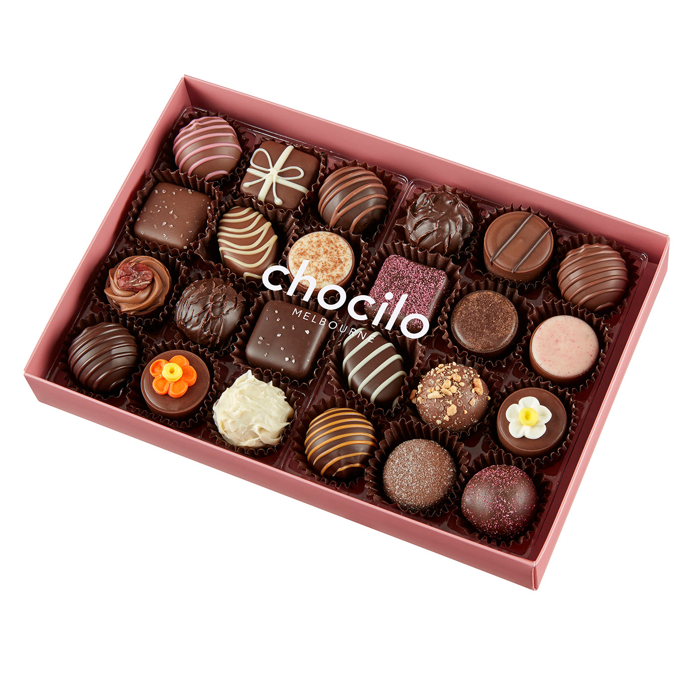A luxurious box of chocolates, the perfect add-on to any flower, available for same day delivery in Melton and surrounding areas.