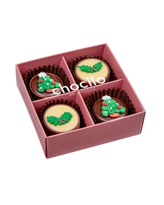 Chocilo - 4 Pack Christmas Assortment Gift Box - 50g